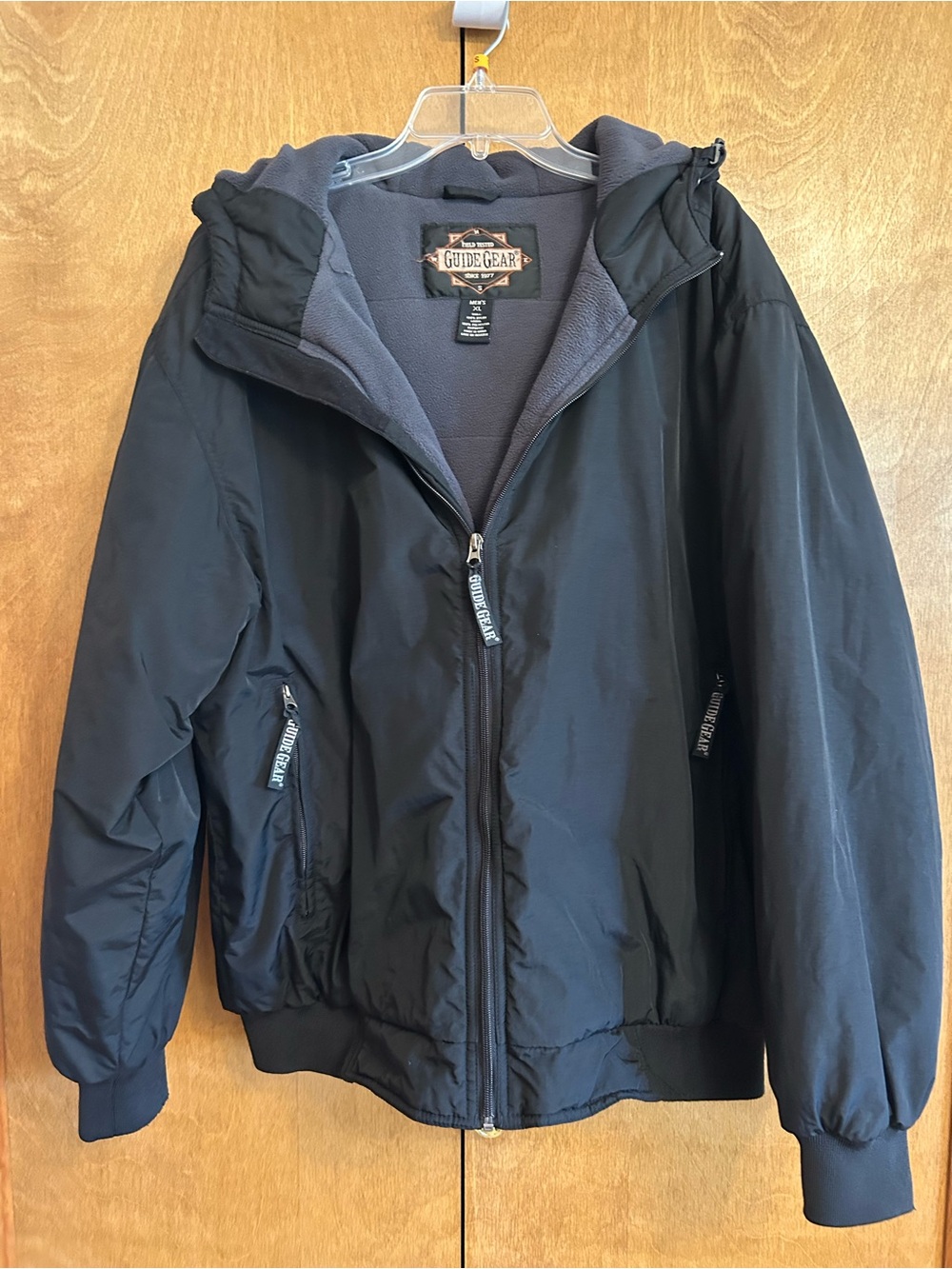 Guide Gear Men's Black Hooded Jacket